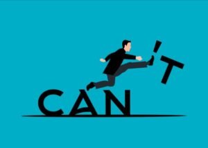 A person avoiding negative self-talk as it influences his self-confidence negatively.